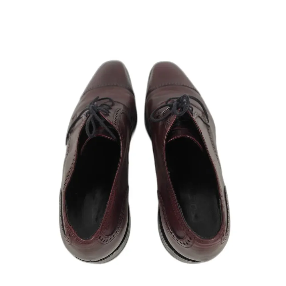 Men's Broletto Cap Toe Oxford Burgundy Size 13M